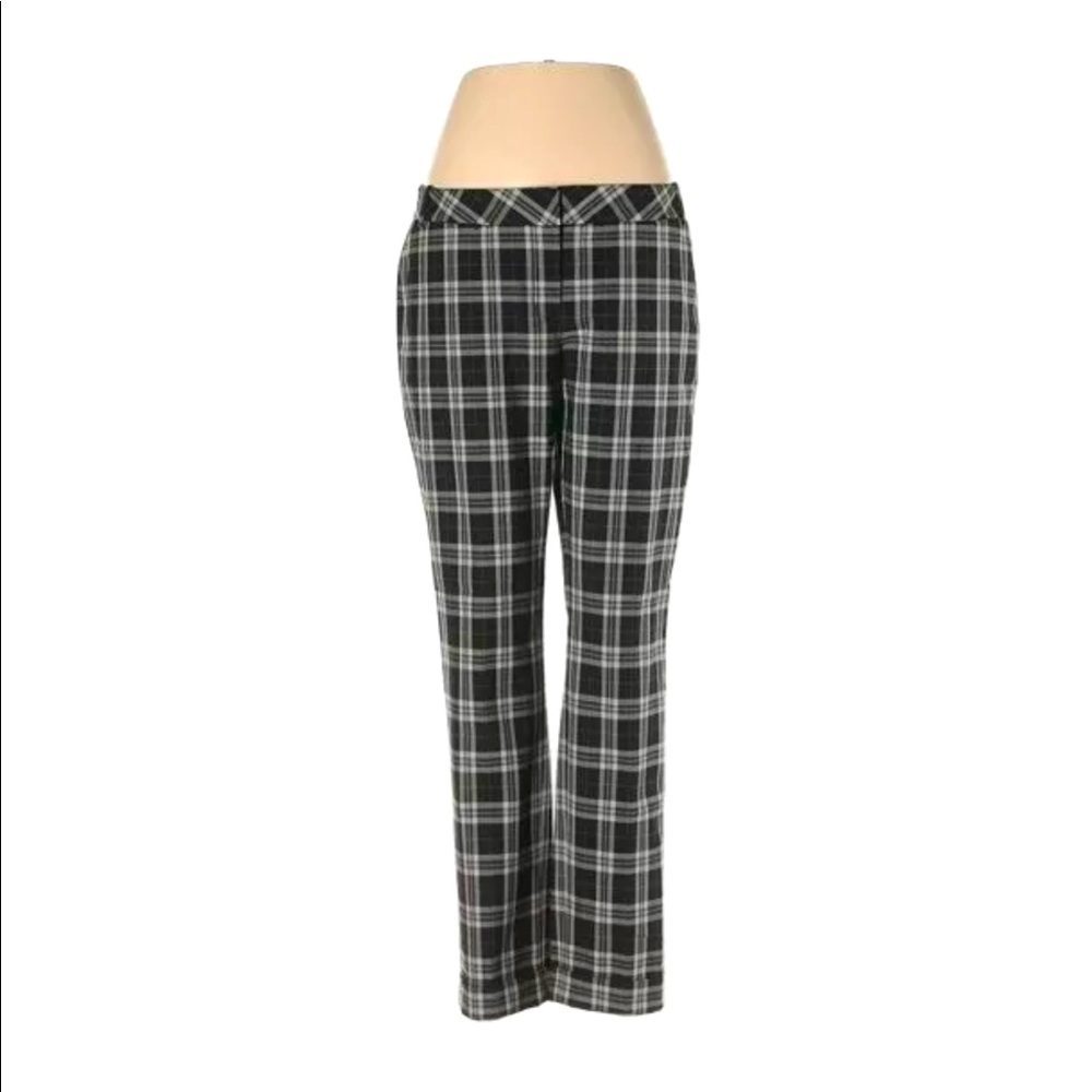 EXPRESS Design Studio Skinny Slim Plaid Pants Sz 2